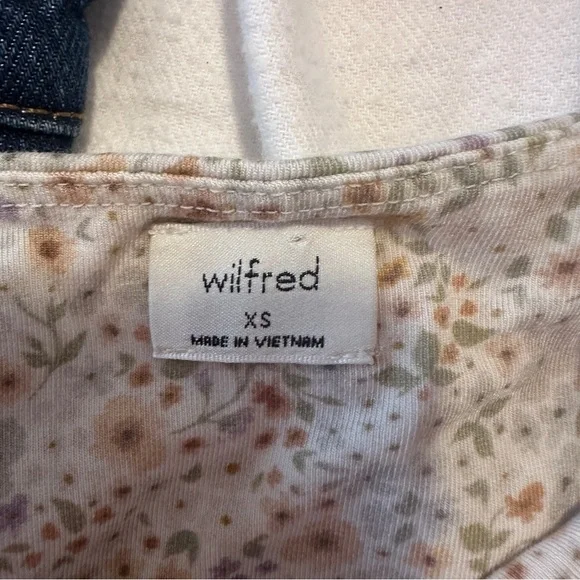 Aritzia Wilfred Floral Sleeveless Ruched Mini Dress Size XS Women’s *Stretchy - Picture 9 of 10